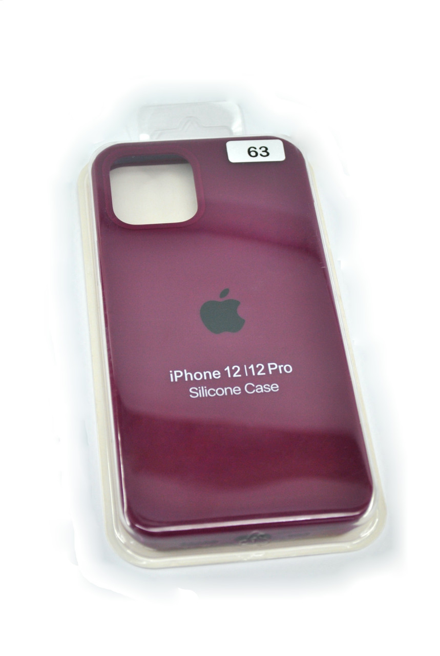 Чохол для телефону iPhone XS Max Silicone Case FULL №63 burgundy (4you)