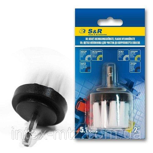 Щітка нейлонова біла S&R 51 мм пряма м'яка