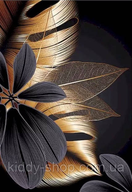 Алмазна вишивка. Картина на підрамнику "Золотий квітка 1" , розмір 40х50, фото 1