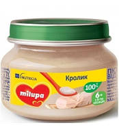 Milupa Пюре мясное Кролик 6м+ (80г)