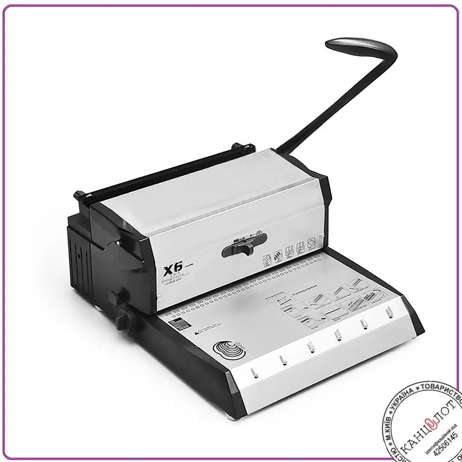 Біндер брошурник DA X6 2в1. Металева пружина (2210101021006), фото 1