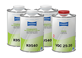 Лак VOC півторашаровий Standocryl VOC Premium Clear K9540 (Лак 3 л + затверджувач 1л)