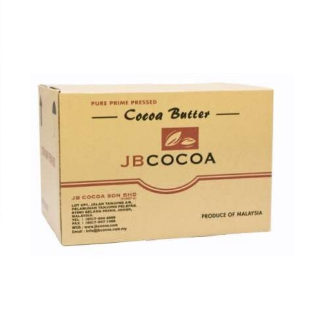 Какао масло JB Cocoa ящик 25кг, натуральне, перший віджим
