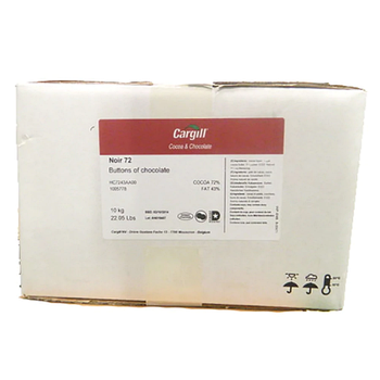 Шоколад чорний 54% Cargill ящик 10кг у калетах