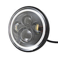 Фара-LED Коло 40W 10-30V Ø 7" (1шт) / Линзованая/ ETI!DRL/ на УАЗ,Нива,2101 (черн. короб.) 3238