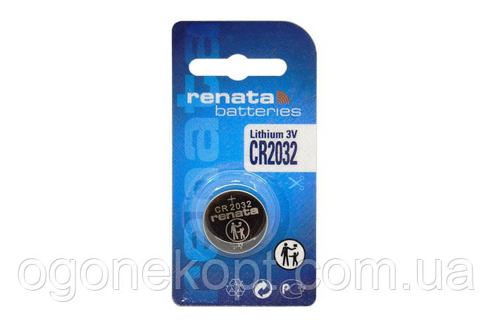Купить Батарейка Renata CR2032 3V, цена 15.60 ₴ — Prom.ua (ID#1591823322)