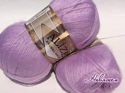 Пряжа Angora gold-27 світло-бузковий