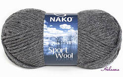 Пряжа Sport Wool-193 темно-сірий