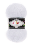 Пряжа Mohair classic New-55 білий
