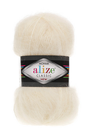 Пряжа Mohair classic New-01 молочний