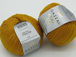 Пряжа Wool 175 Gazzal-313 гірчиця