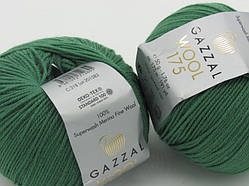 Пряжа Wool 175 Gazzal-318 зелений