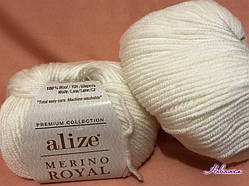 Пряжа Merino Royal-62 молочний