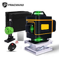Лазерный уровень нивелир HILDA Pracmanu 4D-16 линий зеленый луч
