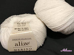 Пряжа Merino Royal-55 білий