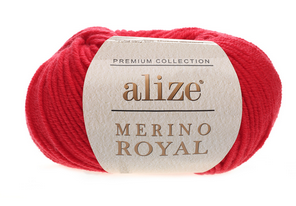 Пряжа Merino Royal-56 червоний
