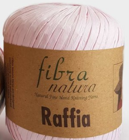 Пряжа Raffia Fibranatura-116/17 рафія ніжно-рожевий, фото 1