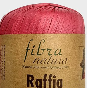 Пряжа Raffia Fibranatura-116/06 рафія ягідний, фото 1