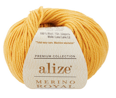 Пряжа Merino Royal-02 охра/шафран
