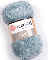 Пряжа Mink Yarnart-348 сіра м'ята