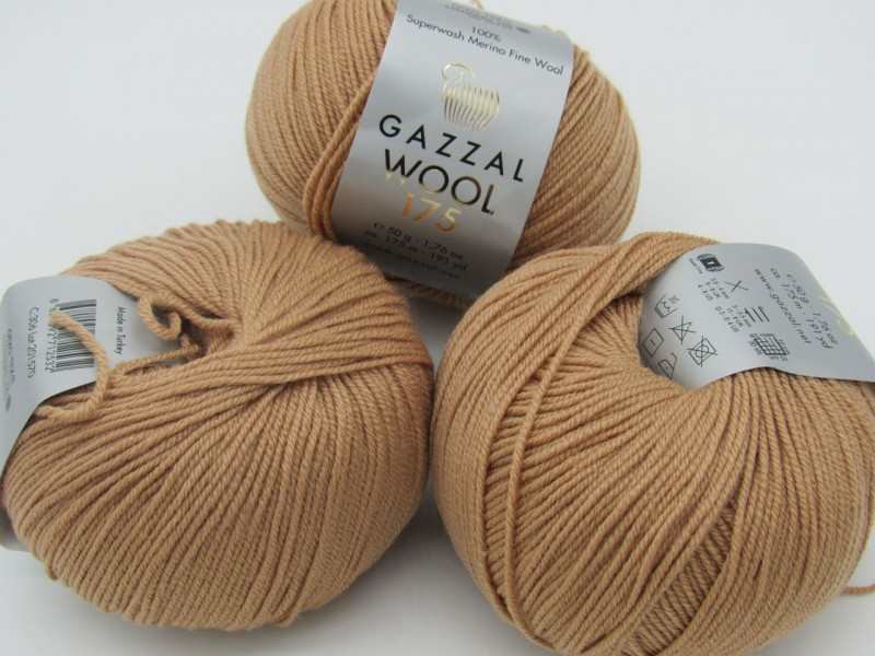 Пряжа Wool 175 Gazzal-306 беж