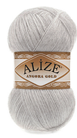 Пряжа Angora gold-208 світло-сірий