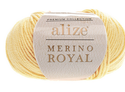 Пряжа Merino Royal-187 світло-жовтий