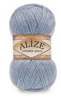 Пряжа Angora gold-221 світлий джинс