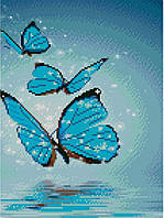 Алмазна мозаїка Чарівні метелики, 30х40 Strateg (HX126)