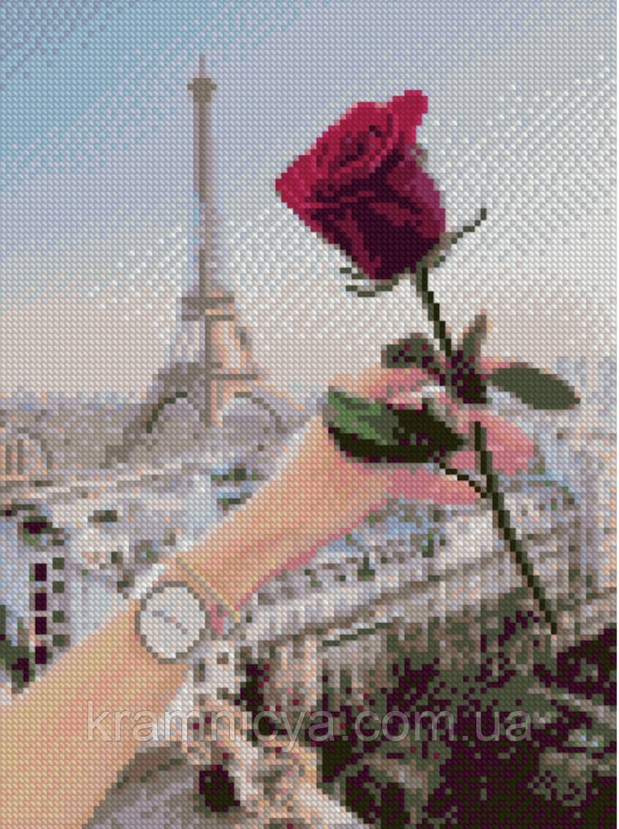 Алмазна мозаїка Троянда для тебе, 30х40 Strateg (HX134), фото 1