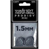 Медиатор Ernie Ball 9200 Prodigy Delrin Black Mini 1.5 mm 6 pcs