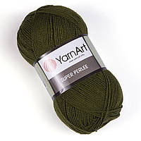 YarnArt SUPER PERLEE (Супер Перле) № 39 хакі (Пряжа акрилова, нитки для в’язання)
