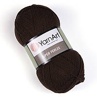 YarnArt SUPER PERLEE (Супер Перле) № 217 коричневий (Пряжа акрилова, нитки для в’язання)