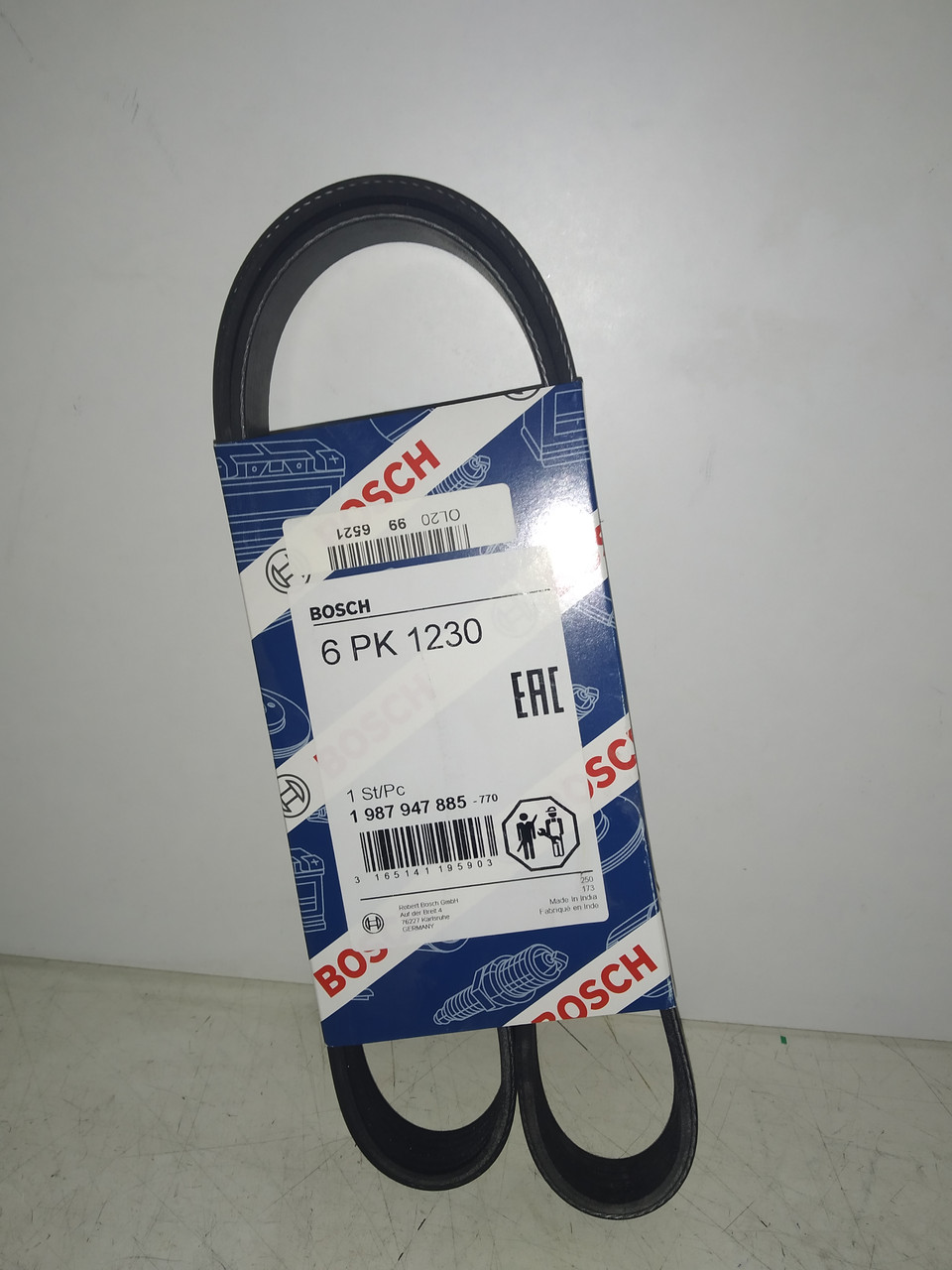 BOSCH Ремінь генератора Газель, Волга 3110,3302 406дв 16V "Без ГУР" 6pk1230, фото 1