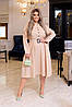 Сукня з вільною спідницею з габардину весна-осінь розміри норма та великі, фото 5