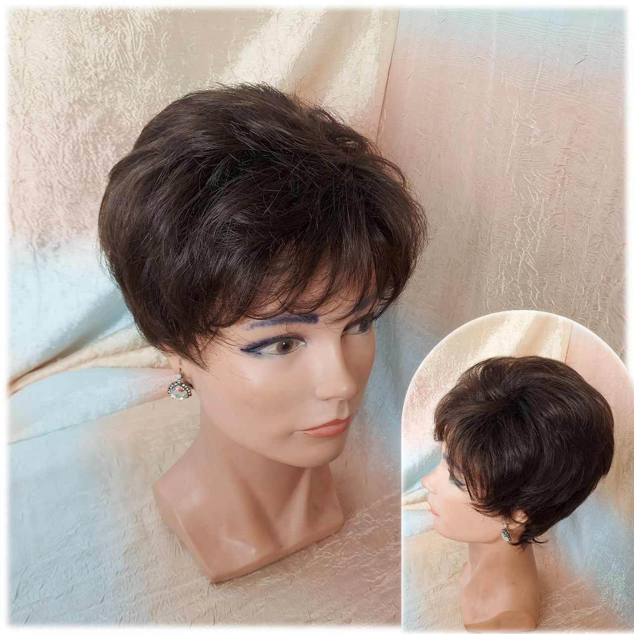 Перука коротка з канекалона шоколадний TINA-6 ELEGANT, фото 1