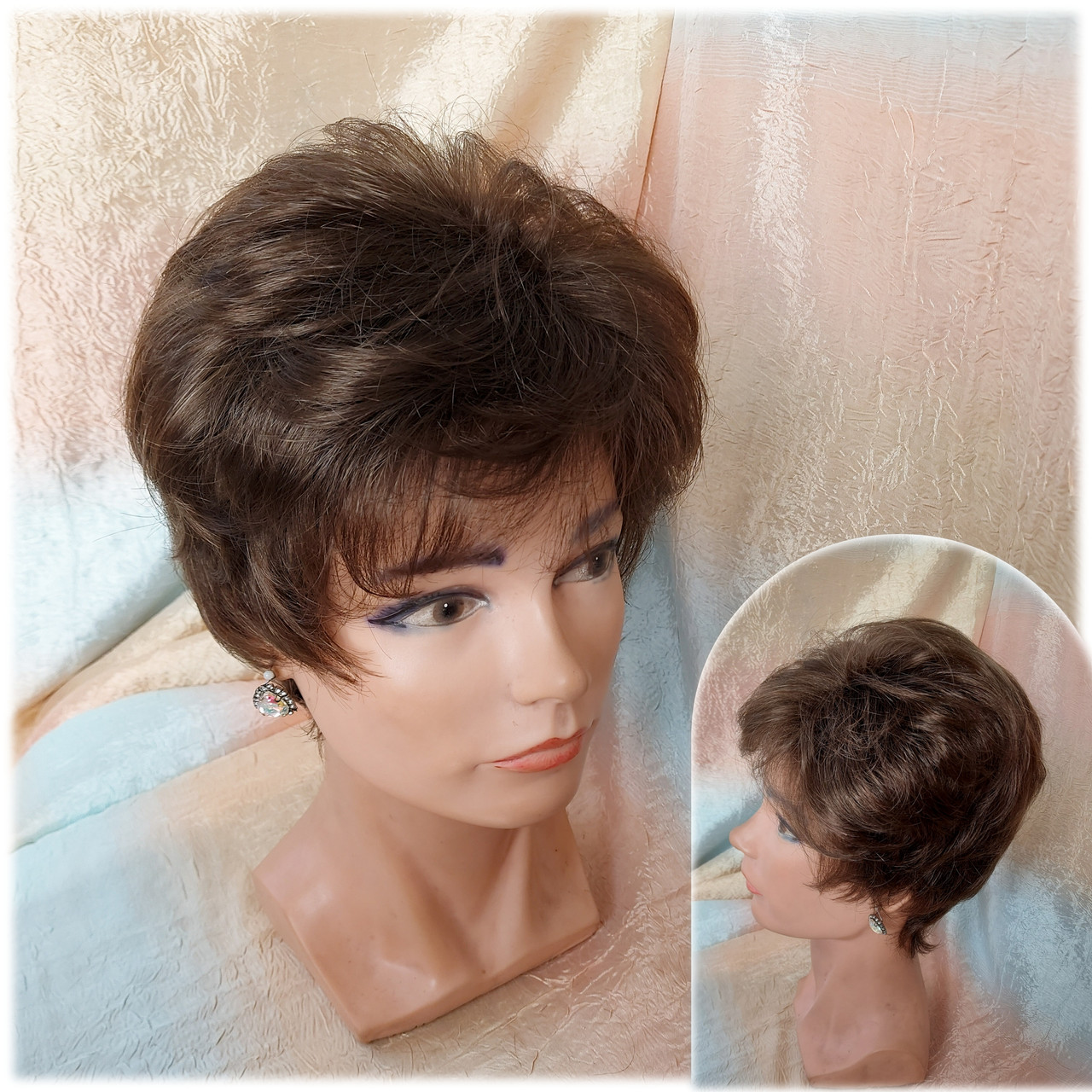 Перука коротка з канекалону темно-русявий TINA-8 ELEGANT, фото 1