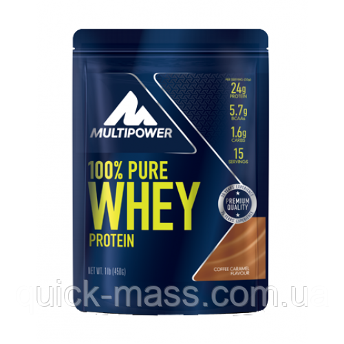 Протеїн без цукру Multipower 100% Pure Whey Protein 450g, фото 1