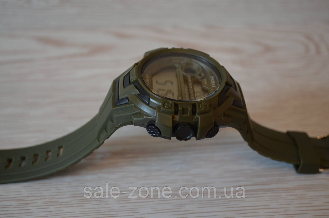 Мужские наручные спортивные часы Skmei 1383 Зеленый - фото 6 - id-p1591909686