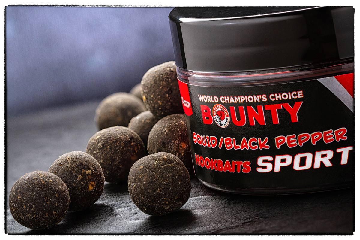 Бойли насадочнi BOUNTY SPORT SQUID / BLACK PEPPER 14 мм