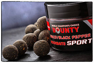 Бойли насадочнi BOUNTY SPORT SQUID / BLACK PEPPER 14 мм