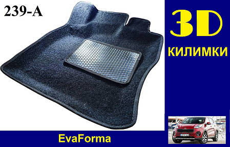 3D килимки EvaForma на Kia Sportage 4 '16-21 QL, Європеєць, ворсові килимки, фото 2