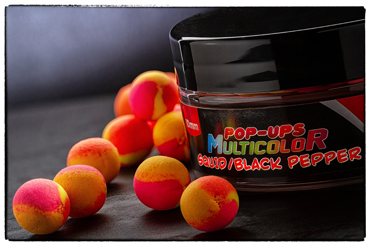 Бойли поп-ап BOUNTY MULTICOLOR "SQUID / BLACK PEPPER" 10 мм