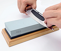 Набор для заточки ножей Primo Cook камень 400/1000 с подставкой