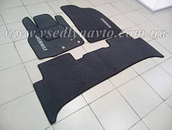 Ворсові килимки в салон Renault Scenic 3 з 2009 р. (Сірі)