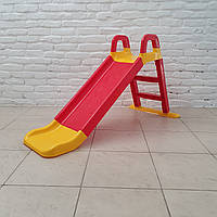 Дитяча гірка ТМ Долоні 140 см 0140/02 Червоно-жовта дитяча пластикова DOLONI-TOYS пластикова