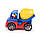 Дитяча іграшкова машинка для хлопчика Бетонозмішувач синя з жовтим, фото 2