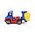 Дитяча іграшкова машинка для хлопчика Бетонозмішувач синя з жовтим, фото 3