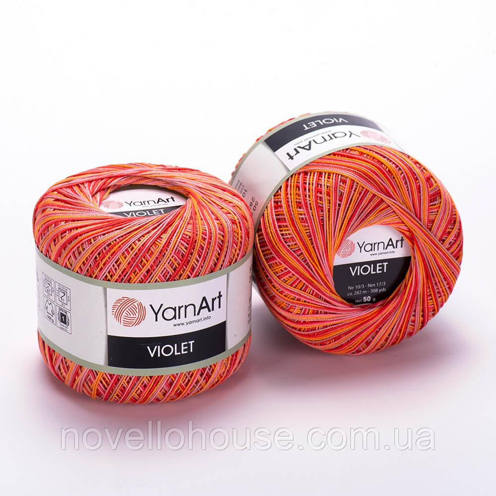 YarnArt VIOLET MELANGE (Віолет Меланж) № 507 (Пряжа мерсеризована бавовна, нитки для в'язання)