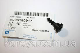 Корок верхньої кришки КПП Ланос. Заглушка замка куліси КПП Ланос Нексія Авео Нубіра 96180917, фото 1